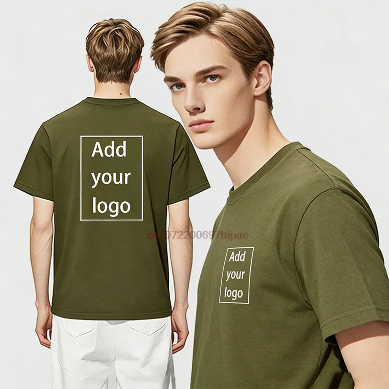 Personalized Men Tshirt Add Your Message Here Premium Cotton Comfortable Unisex Teeshirt Summer Top Fashion Perfect Gift
