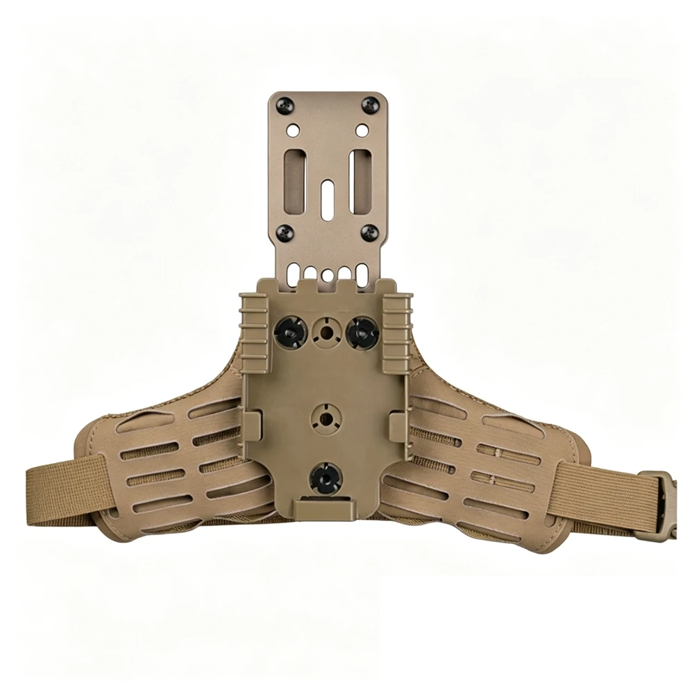 3PCS/SET Tactical Holster Combination Adapter QLS Side Kit Thigh Drop Leg Tactical Quick Pull Molle Hunting G17 M9 Gun Holster
