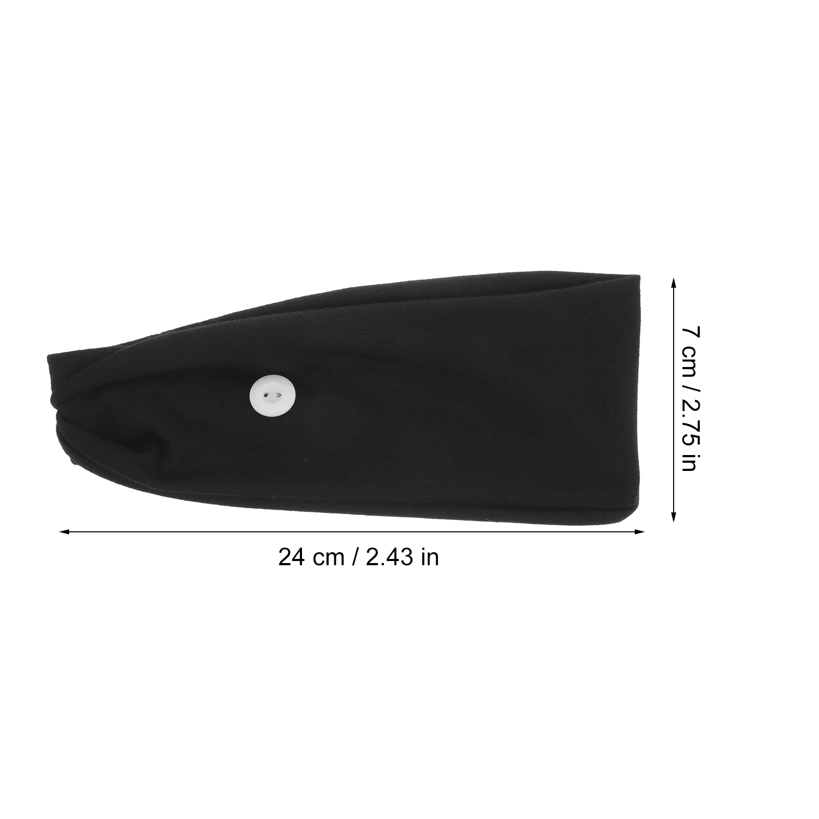

Elastic Headb for Women 2 Buttons Yoga Hairb Fitness Running Mask Button Headwear Braid Mask Button Hair B Tools Daily Use