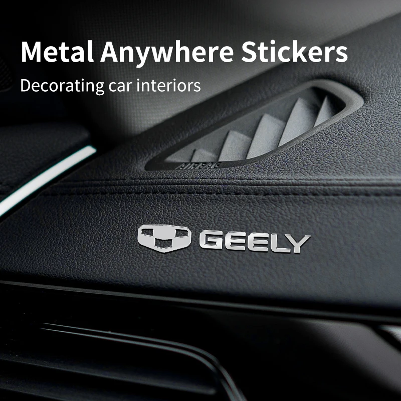 Car Logo Decorative Stickers Creative Accessories 2023 For Geely Atlas Boyue NL3 X6 EX7 Emgrand X7 SUV GT GC9 Borui Coolray EC7