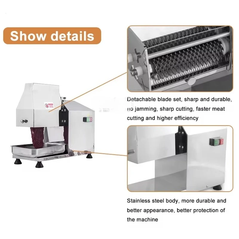 Commercial Meat Tenderizer, Beef Cutting Machine, Fast Restaurant Kitchen Equipment