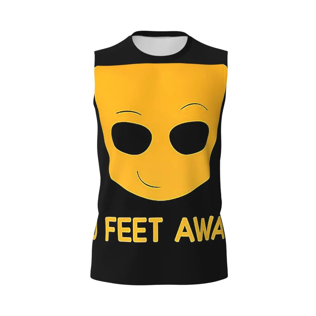 Grindr Zero O Feet Away Men Printed Sleeveless T-shirt Casual Hip Hop Street Style Beach Holiday Tank Tops