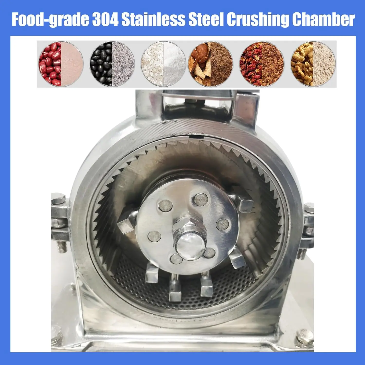 التجارية العالمية الطاحن مطحنة الحبوب الكهربائية الفولاذ المقاوم للصدأ مسحوق طاحونة آلة لفلفل فول الصويا الفول السوداني القهوة