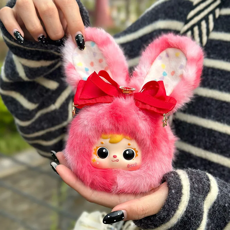 

Samuel Candy Heart Rabbit Fluffy Series Blind Box Kawaii Surprise Box Cute Backpack Pendant Collectible Doll Gift For Fans
