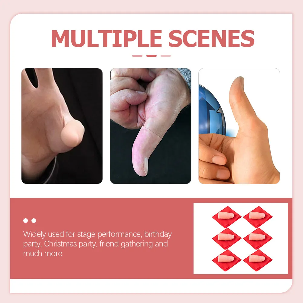 Verdwijnende zijden trucset: 6 - Thumb Tip Magic Trick Set recensie en prijs