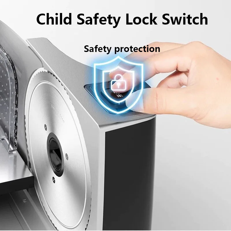 Multifunctional Meat Slicer Professional Beef Mutton Sausage Cutter Machine Portable Commercial Bacon Slicer Food Chopper