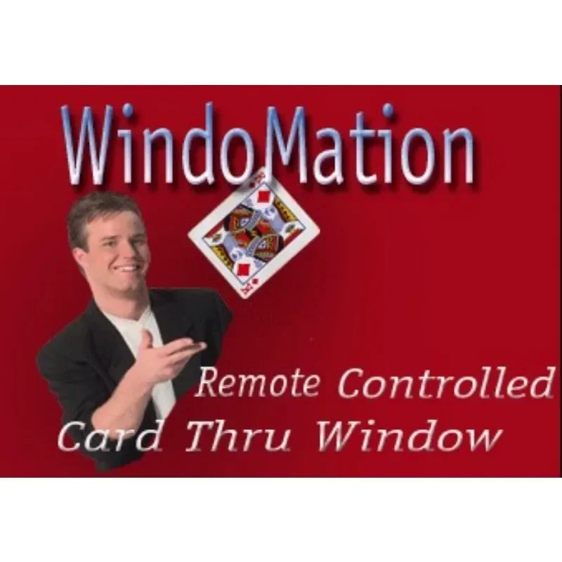 

Card Thru Window (Remote Controlled) Magic Tricks Close Up Street Gimmick Props Illusion Selected Card Stuck to Window Magia