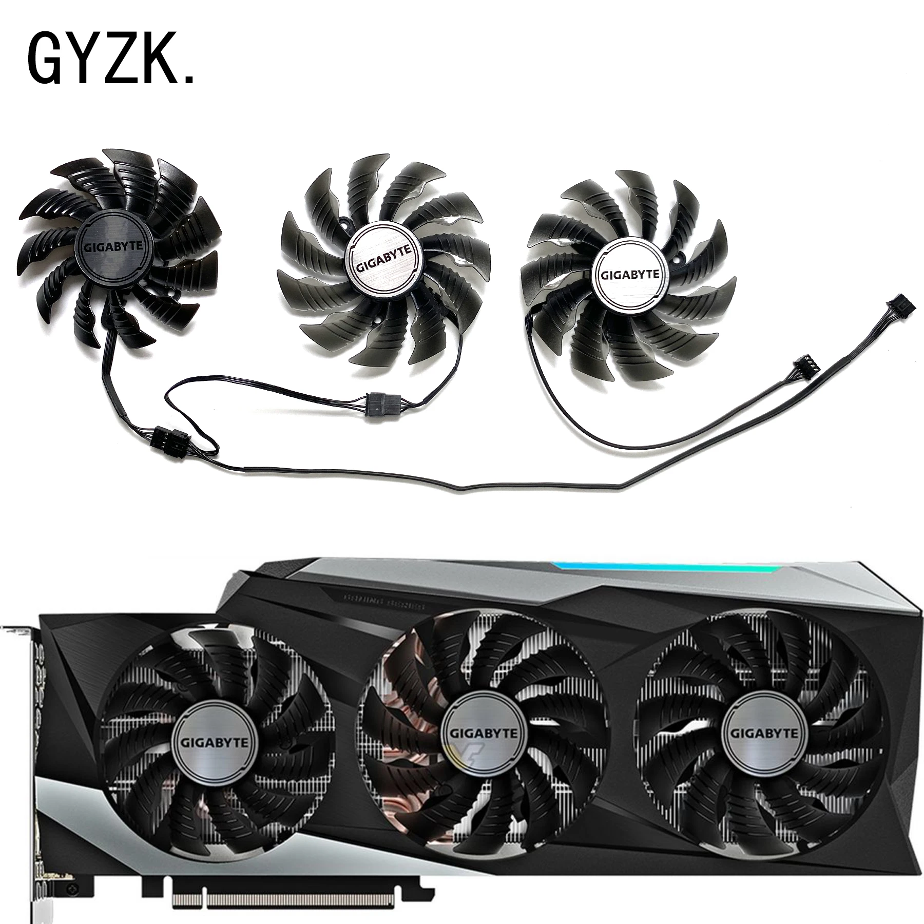 Nowość dla GIGABYTE GeForce RTX3080 3080TI 3090 karta graficzna OC wymiana wentylatora PLA09215S12H