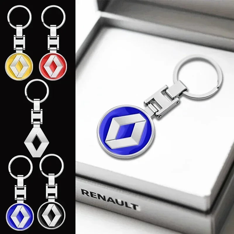 

3D Metal Car Logo Key Rings Keyring Keychain For Renault Megane 2 3 4 Twingo Clio 4 Talisman Captur Trafic Kwid Scenic 2 Fluence
