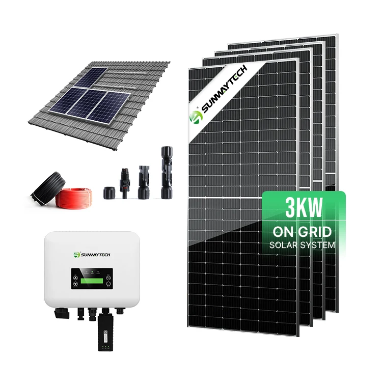 3kw home module kit price 5kw 6kw 10kw panel set 100kw pv power solar energy on grid solar generator system