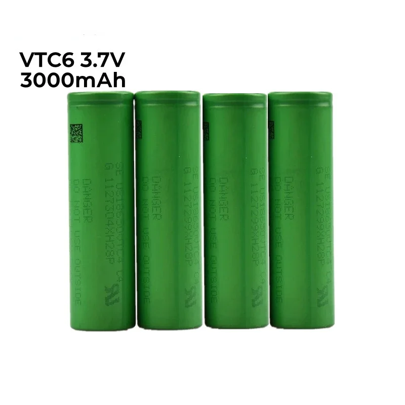 

1-20PCS Original 3.7V li-ion Battery 18650 VTC6 3000mAh 30A battery for authentic Son Murata US18650VTC6 rechargeable bateria