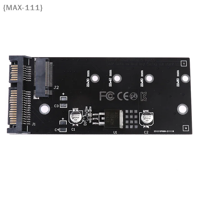 【F2-MAX111】B+M Key M.2 NGFF SSD to M.2 SATA 3 Raiser M.2 to SATA Adapter Expansion Card