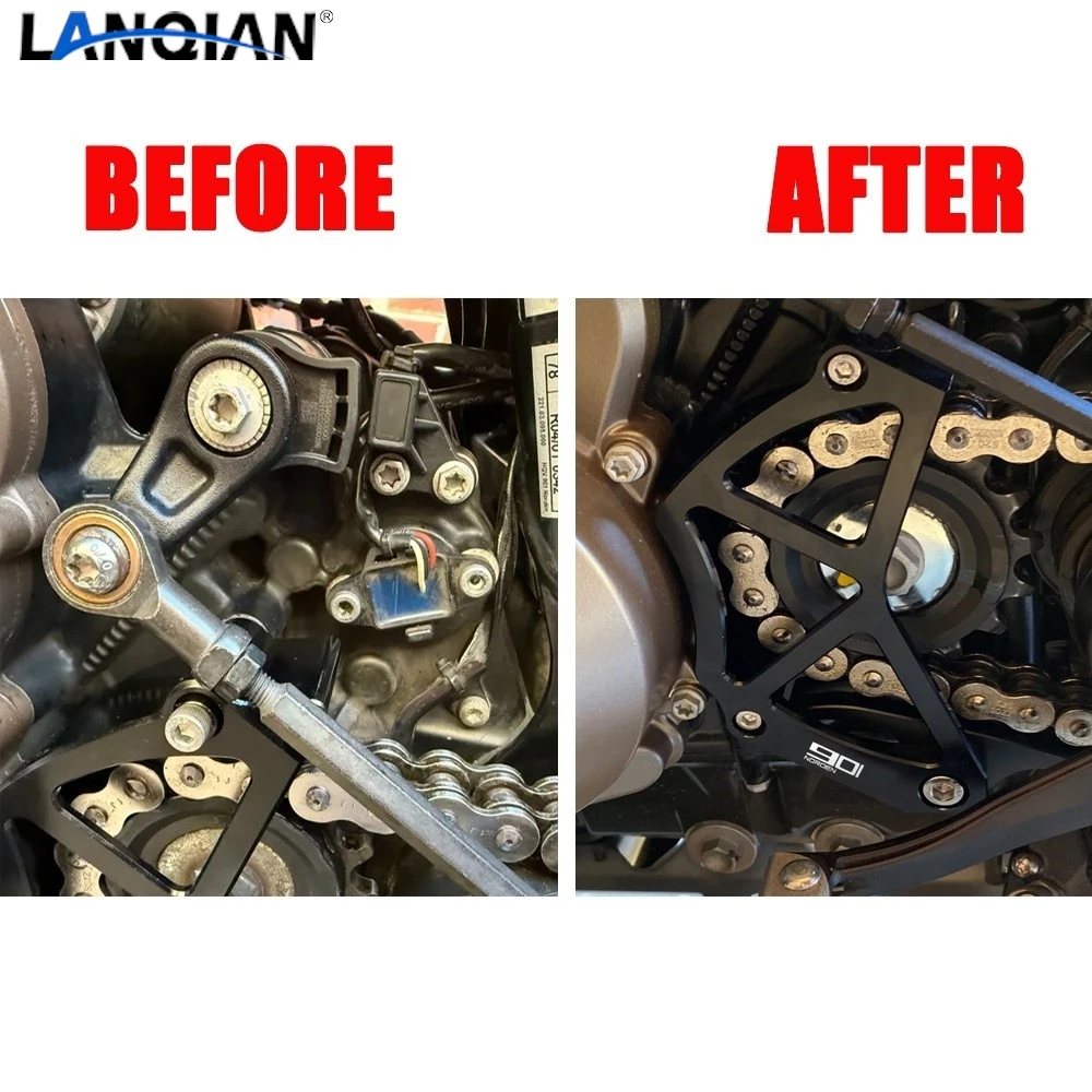 NORDEN901 2025 اكسسوارات ل Husqvarna NORDEN 901 2022 2023 - 2026 دراجة نارية الجبهة ضرس الحرس حامي سلسلة غطاء حماية