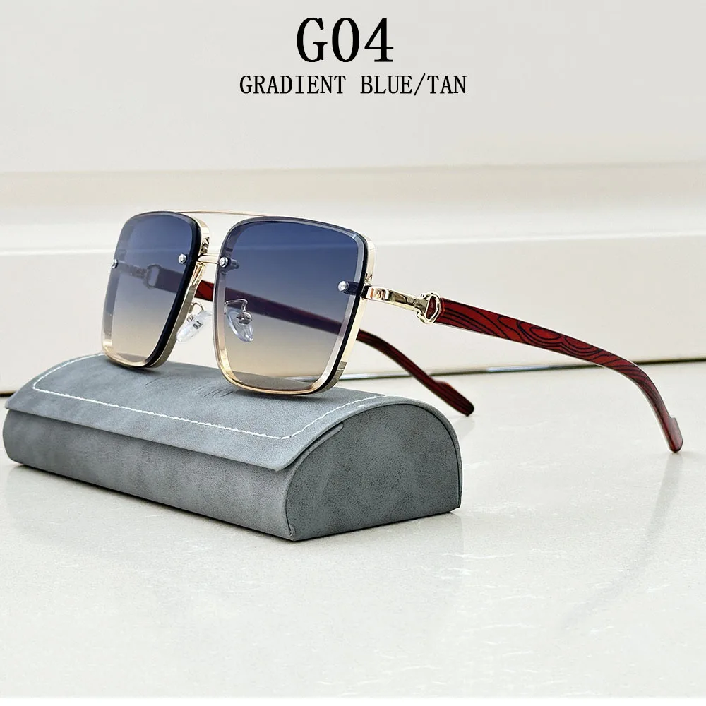 Neue Quadratische Sonnenbrille Für Männer Vintage Outdoor Sonnenbrille Oculos Designer Holz Gläser Sonnencreme Sonne Lentes Dropshipping Gafas – Detail 9