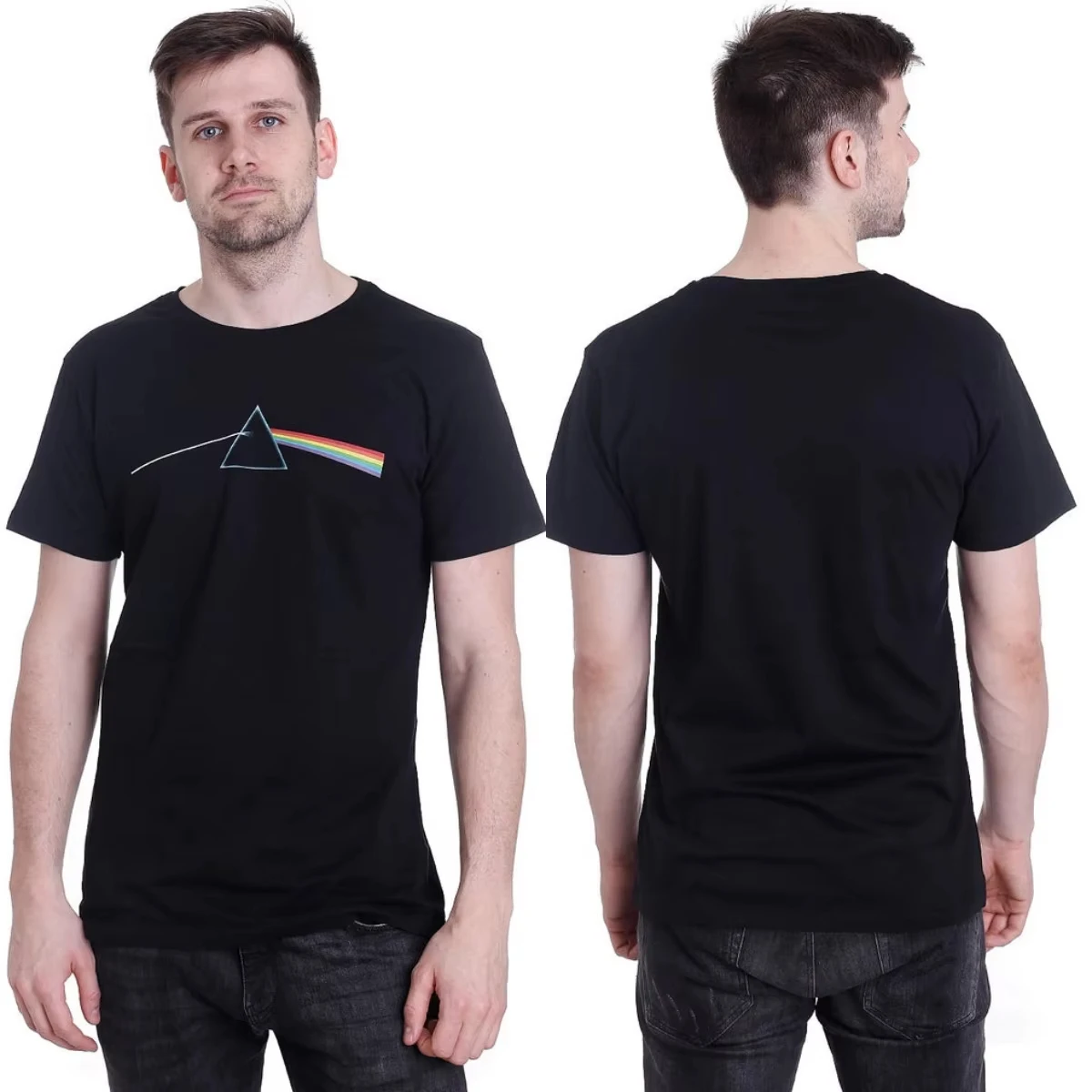 Y2K Pink Floyd Print Unisex Summer Short Sleeve Luxury Retro Casual Fashion Brand Women And Men T-Shirt