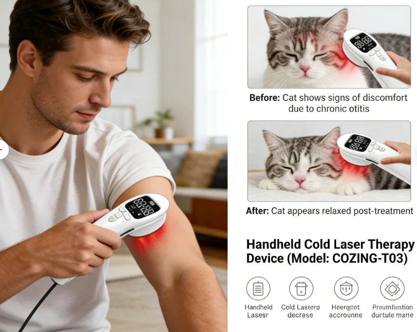 

Лазерный терапевтический аппарат для облегчения боли в суставах и спине без лекарств при артрите, мышечных болях, неинвазивное домашнее применение для всей семьи и домашних животных