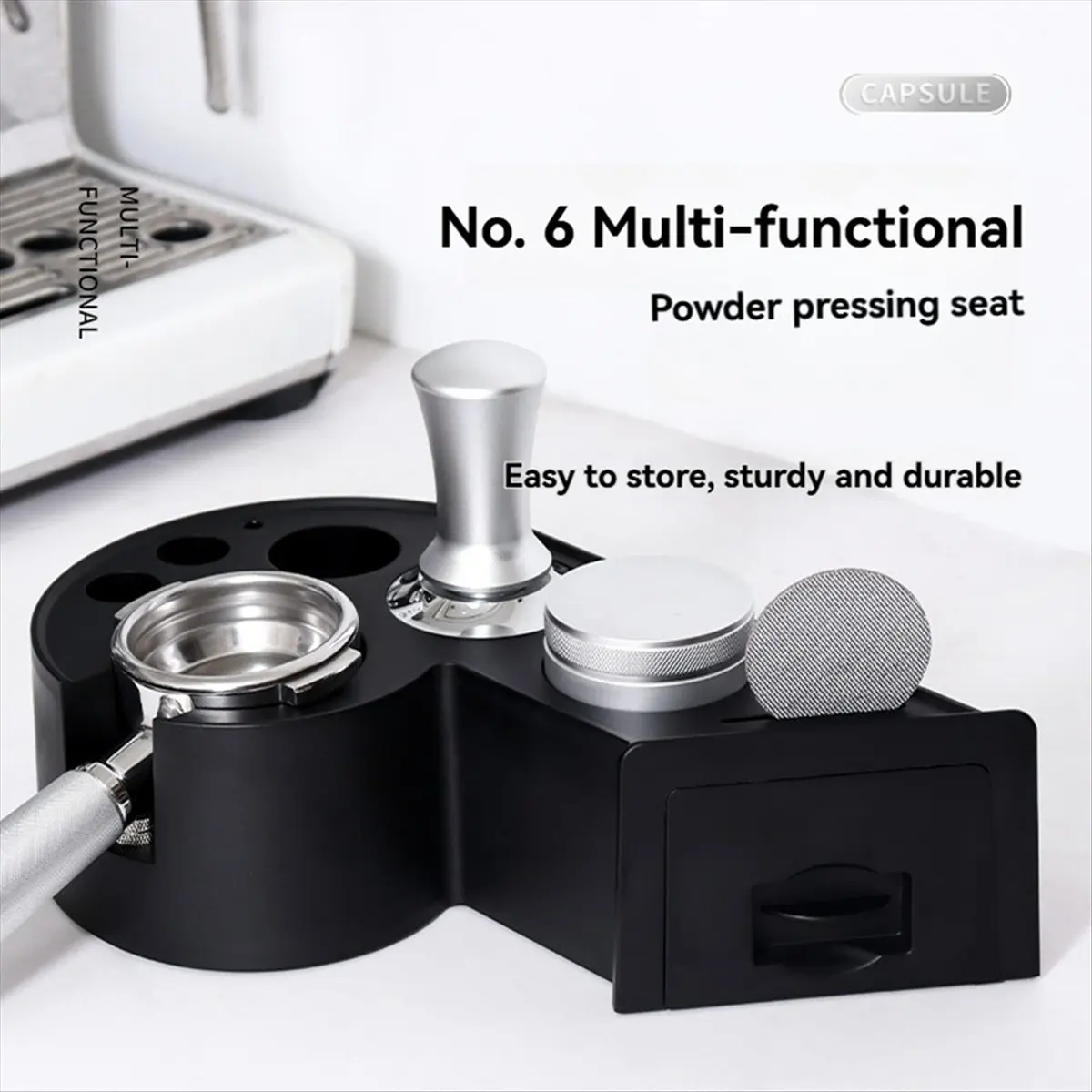 

*Разное основание для тампера для кофе Органайзер Аксессуары для эспрессо-машин Epsresso Portafilter Основание для хранения кофейных инструментов Черный