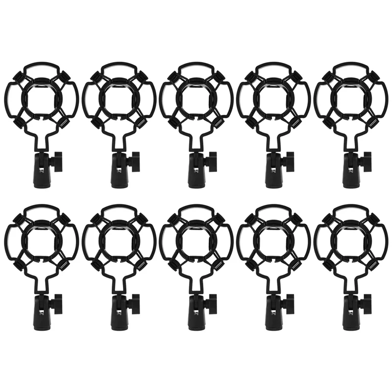 10X Universal Professionelle Kondensator Mikrofon Mic Shock Mount Halter Studio Aufnahme Halterung