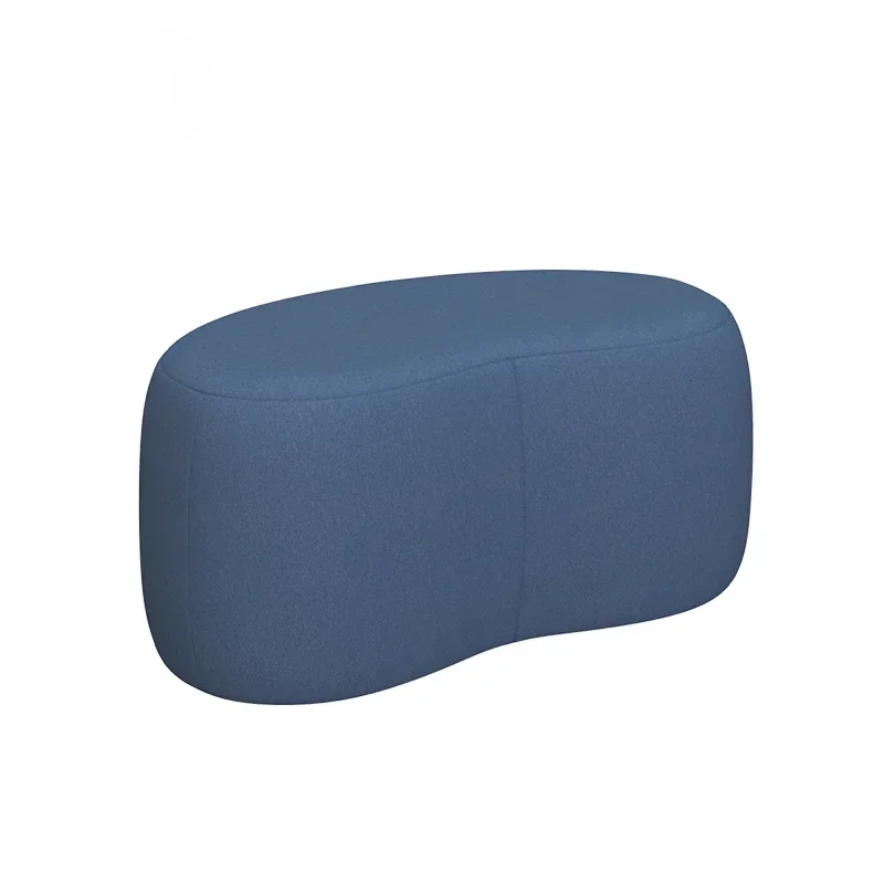 Luxury Stool INS Lamb Changing Wool Foot Stool Bedroom Pouf Nordic Shoe