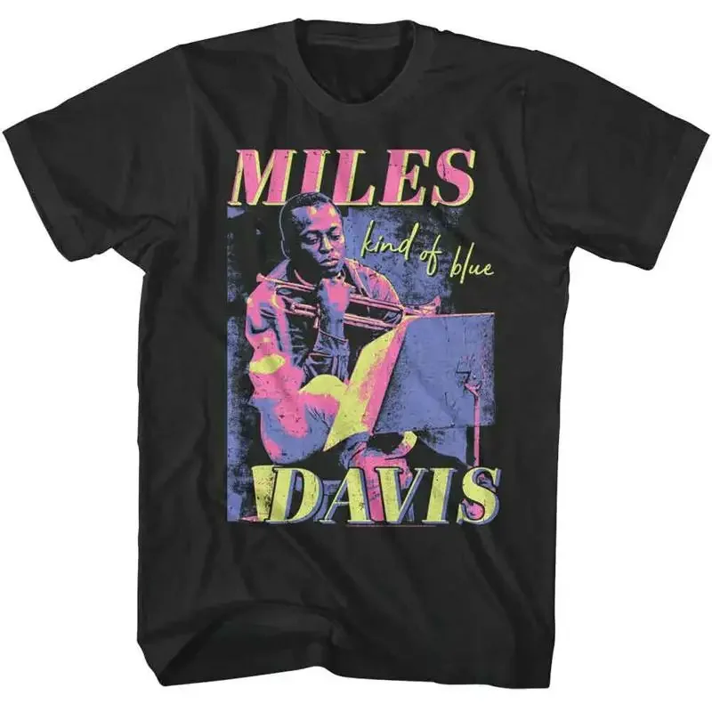 Miles Davis Kind Of Blue Vibrant Tricolor Men's T Shirt Jazz Music Merch