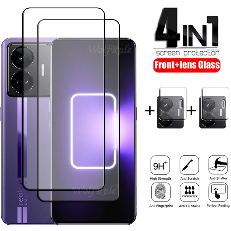 

4-in-1 For OPPO Realme GT3 Glass Realme GT 3 GT3 Tempered Glass 9H Screen Protector Realme GT Neo 2 3T 5 GT 3 GT2 GT3 Lens Glass