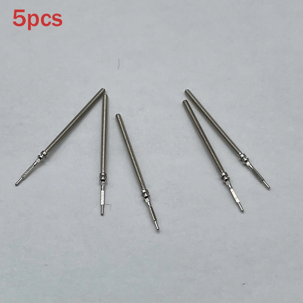 5pcs Mechanical Winding Stem Fit to NH05 NH06 Movement Genuine Original Replace Parts Steel Stem Suit for NH05B NH06B Mechanism