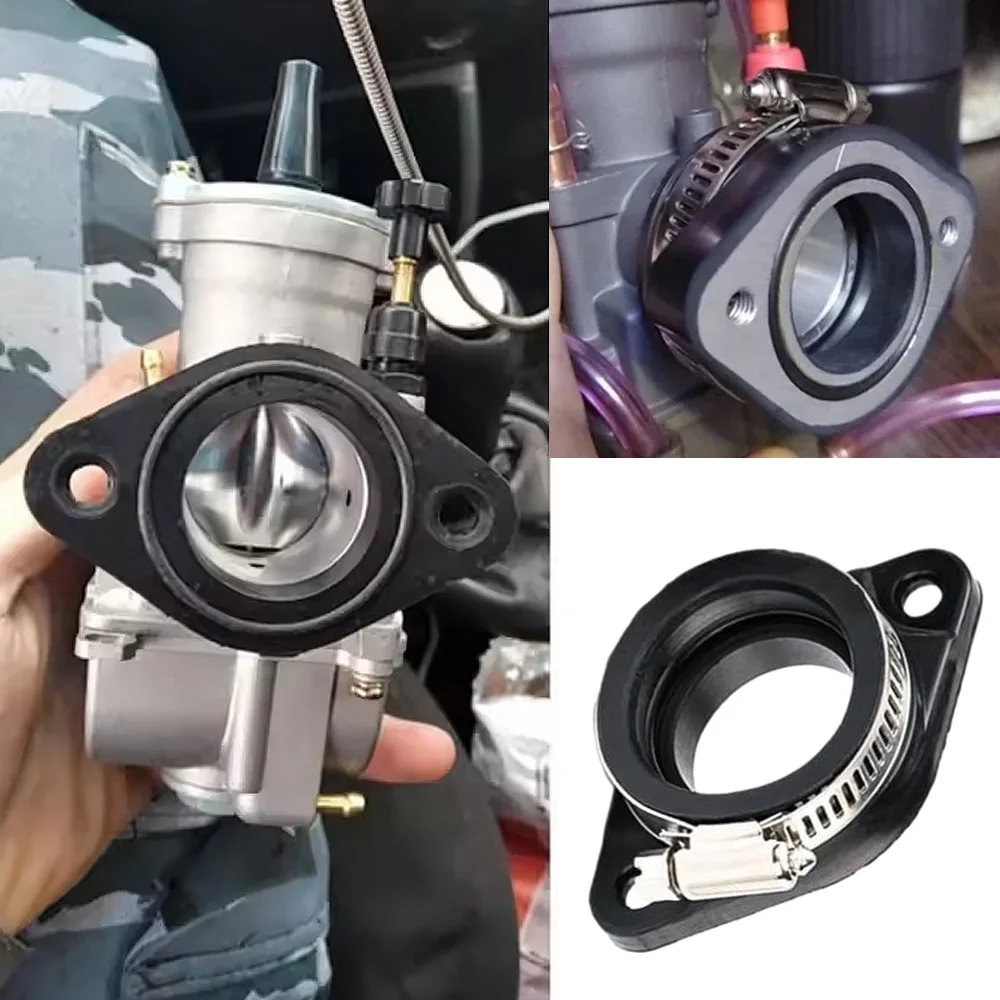 For Mikuni VM24 OKO KOSO KEIHIN PWK 21/24/26/28/30mm PE28/30 Carburetor Motorcycle Carburetor Intake Manifold Adapter