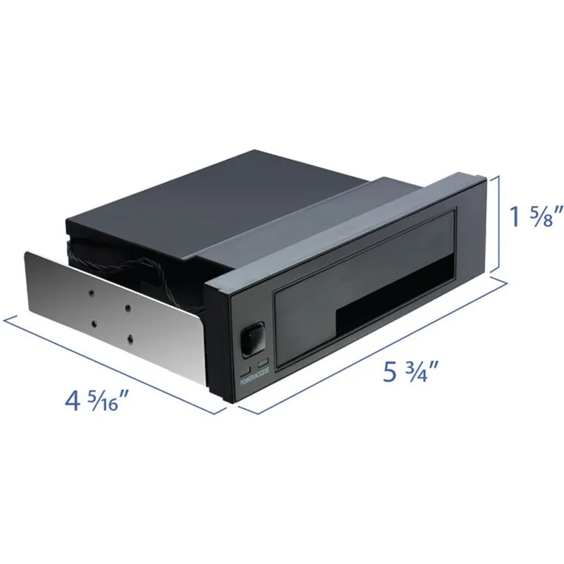 SATA 내부 트레이리스 모바일 랙, 2.5 인치 또는 3.5 인치 SSD HDD 하드 드라이브 백플레인 인클로저, SATA 인터페이스 내장 2.5 3.5 하드