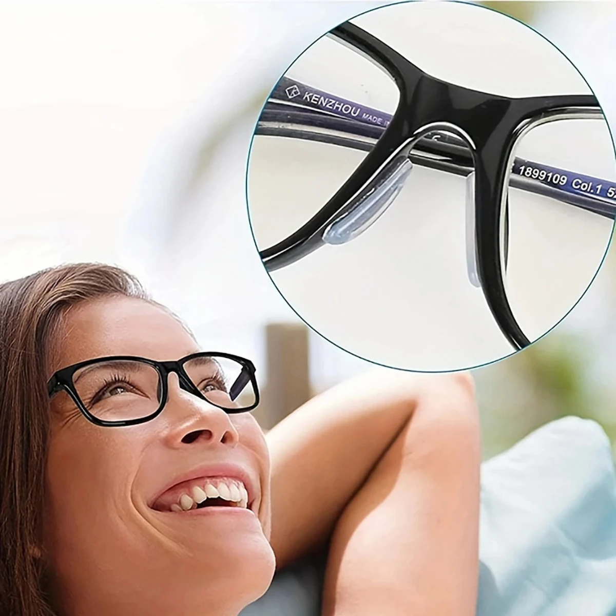 Viewring rutschfeste Silikon-Nasenpads für Brillen, Brillen und Sonnenbrillen, weiche Anti-Rutsch-Nasenpads, Zubehör für Lesebrillen – Detail 3
