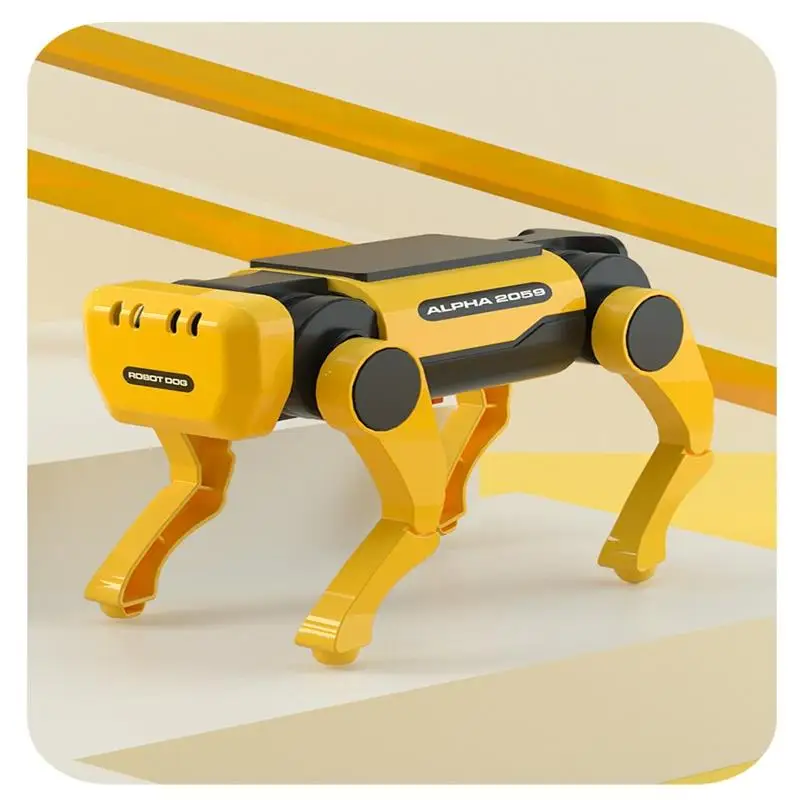 New Xiaomi Youpin Solar Electric Mechanical Dog Cow Children Educational Assembly Science Tech Puzzle Toy Bionic Smart Robot Dog