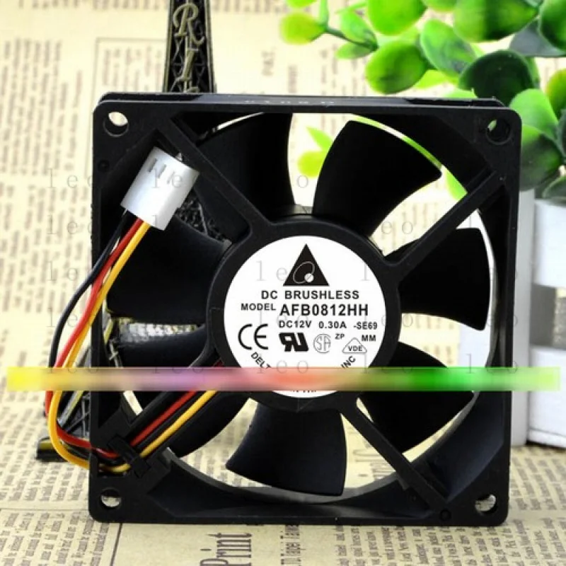 

FF 1PC NEW AFB0812HH 8025 8CM 12V 0.30A 3-wire Double #WD10*