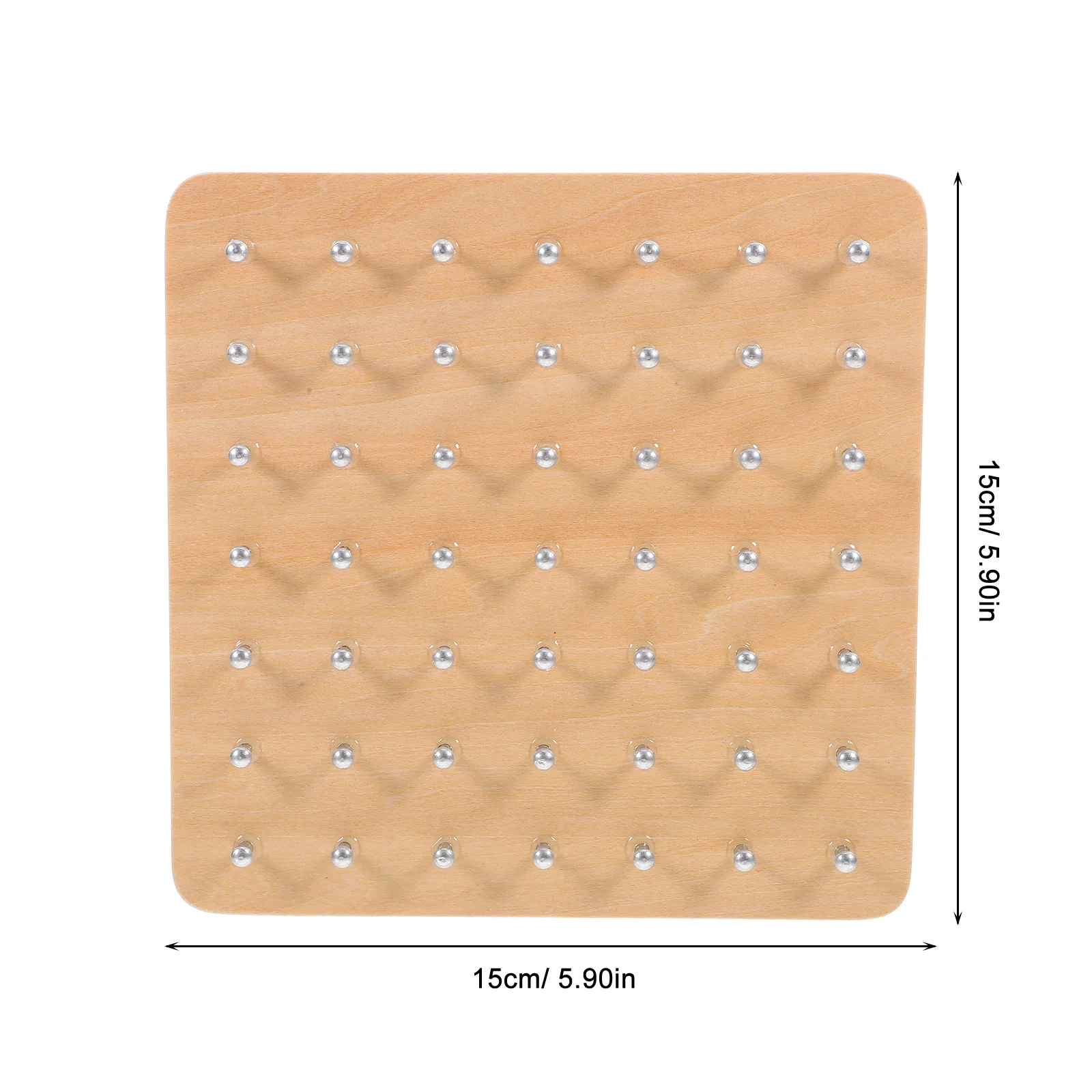 1Set Wooden Nail Board Fine Craft Educational Geoboard Kids Math Learning Tool Parent Child Travel Game Creative Shape Puzzle