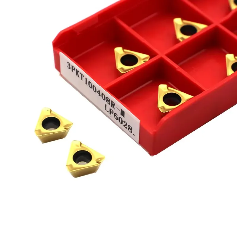 

10 шт. 3PKT100408 3PKT150508 R-M LF6028 DESKAR твердосплавные вставки токарный станок с ЧПУ металлический резак фрезерные токарные инструменты 3PKT лезвие для стали