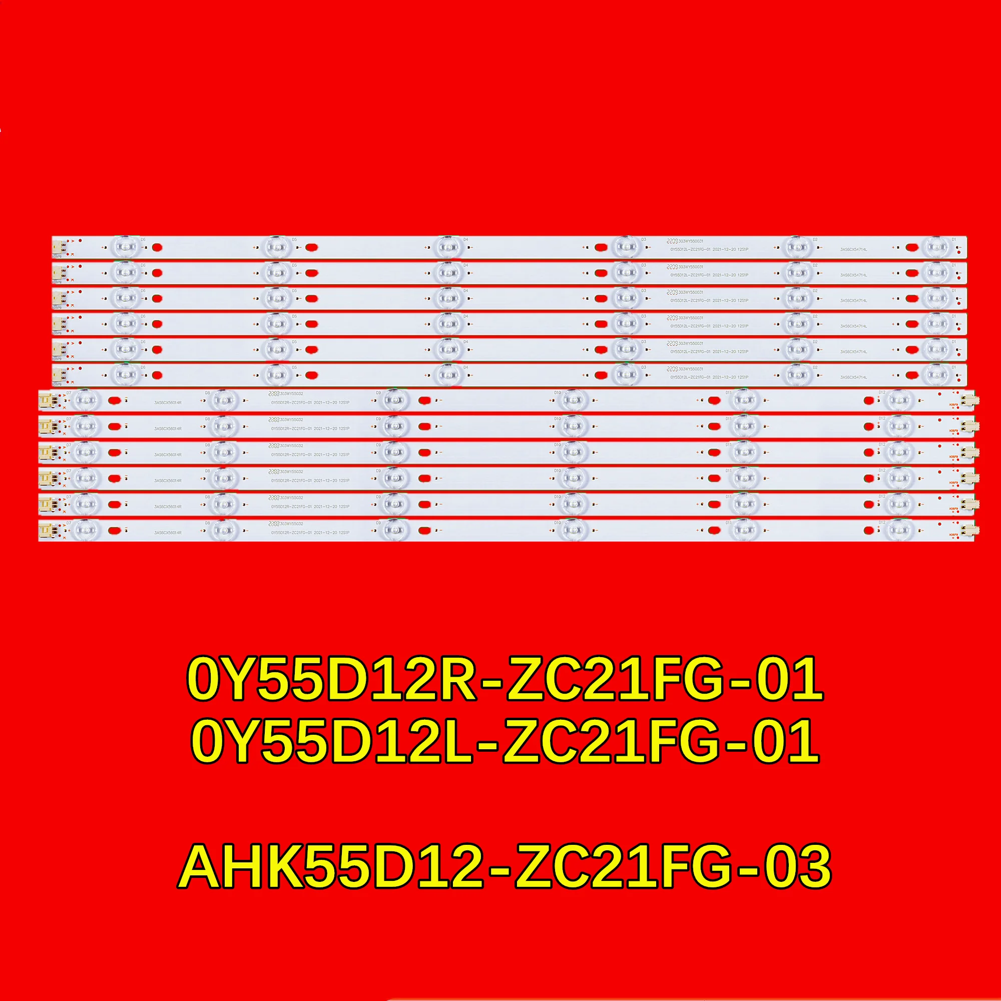 

LED Strip for 55V5U U55X3 LE55F68S-UD LE55D80S-UD LE55F88S-UD LE55P01 LE55D21S LED-55U560P 0Y55D12R-ZC21FG-01 0Y55D12L-ZC21FG-01