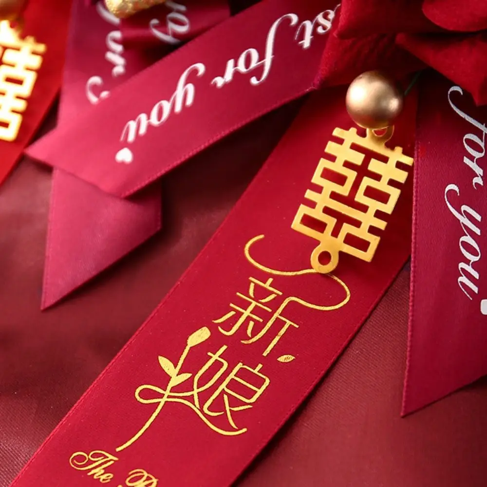 Elegan Bridesmaid Dekoratif Simulasi Bunga Orang Tua Gaya Cina Korsase Pernikahan Korsase Pengantin Bros Pengantin Pria Bros