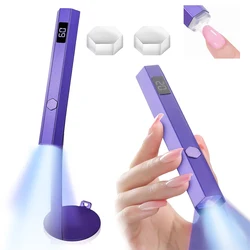 DianaBeauty Mini Handheld UV Led Lamp For Nails Portable Rechargeable Nail Dryer For Curing Gel Polish With Display