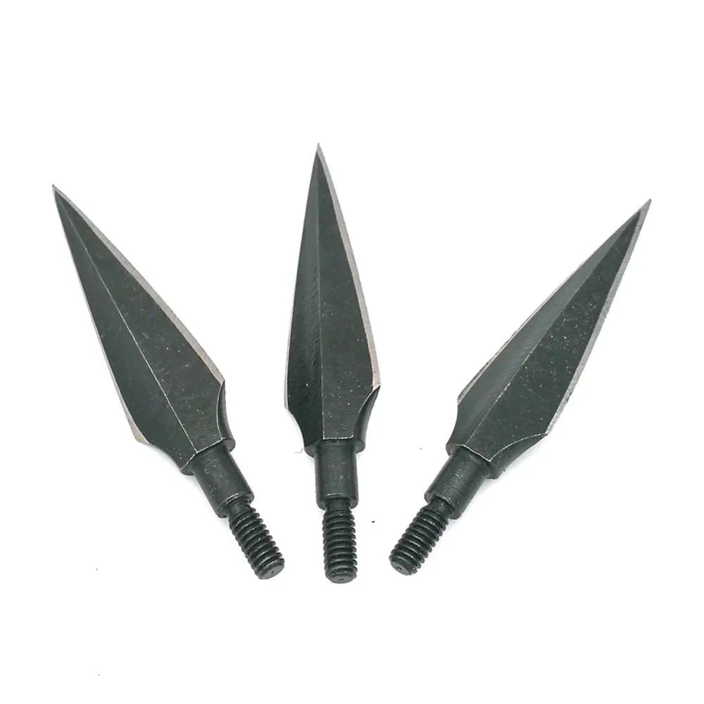 3pcs archery Carbon Steel Broadheads 125Grains Hunting Arrowhead Tips Points for Arrow Compound Bow Hunting Shooting