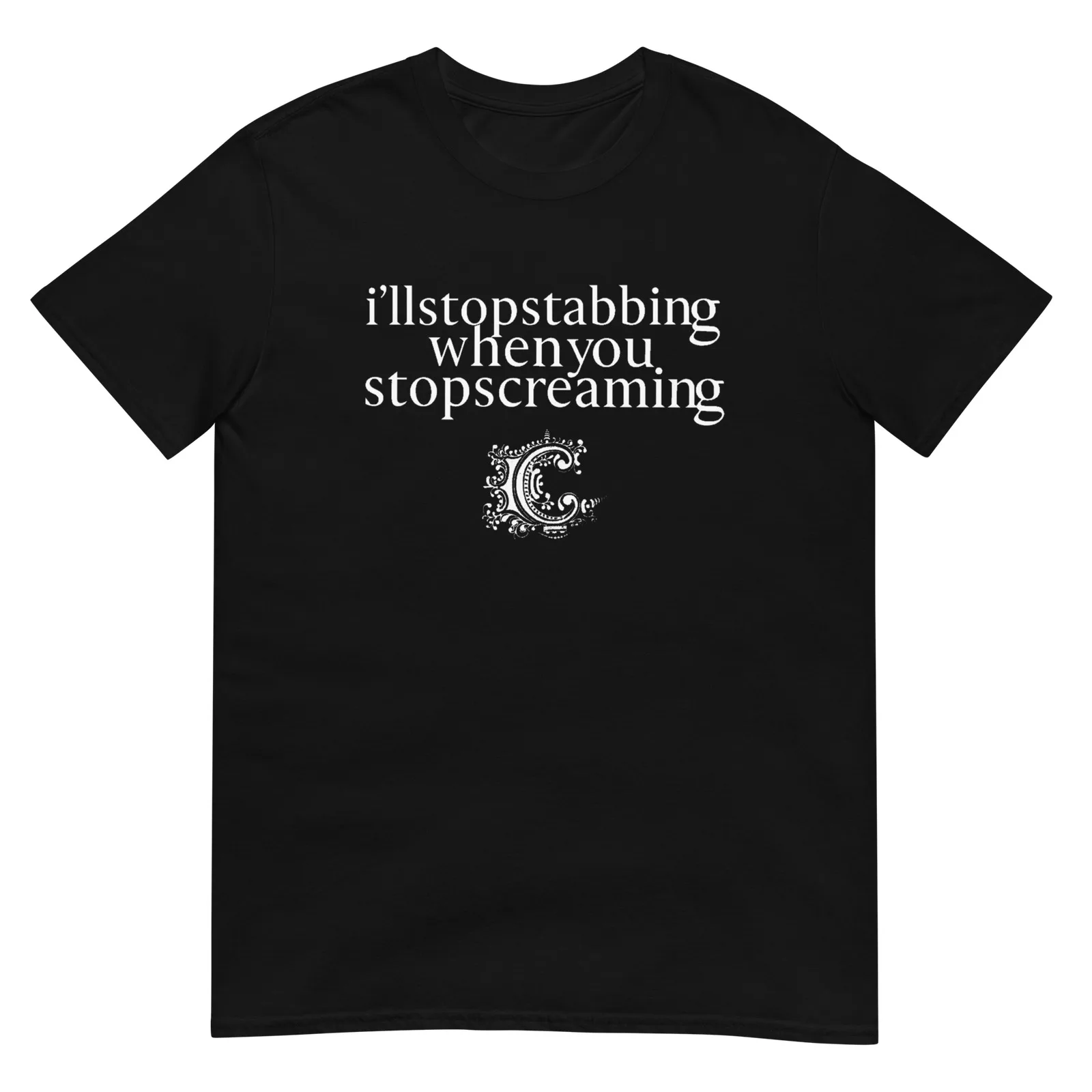 CHIODOS I ll Stop Stabbing Lyric Version 2 Post Hardcore Emo Band T Shirt