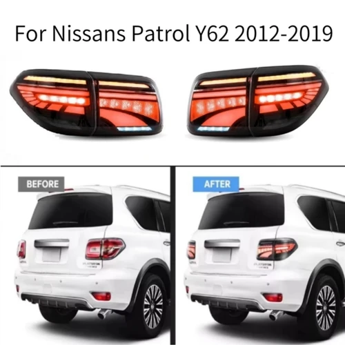 자동차 LED 미등, 닛산 순찰 Y62 2012-2019 브레이크등, 방향 지시등, LED 미등 어셈블리, 순차 방향 지시등