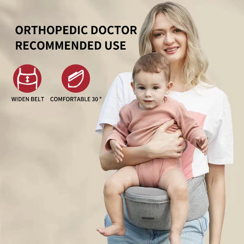 

Baby Hip Carrier, Adjustable Waistband Lightweight Baby Carrier Ergonomic Non Slip Hip Seat for Newborn （43LB）