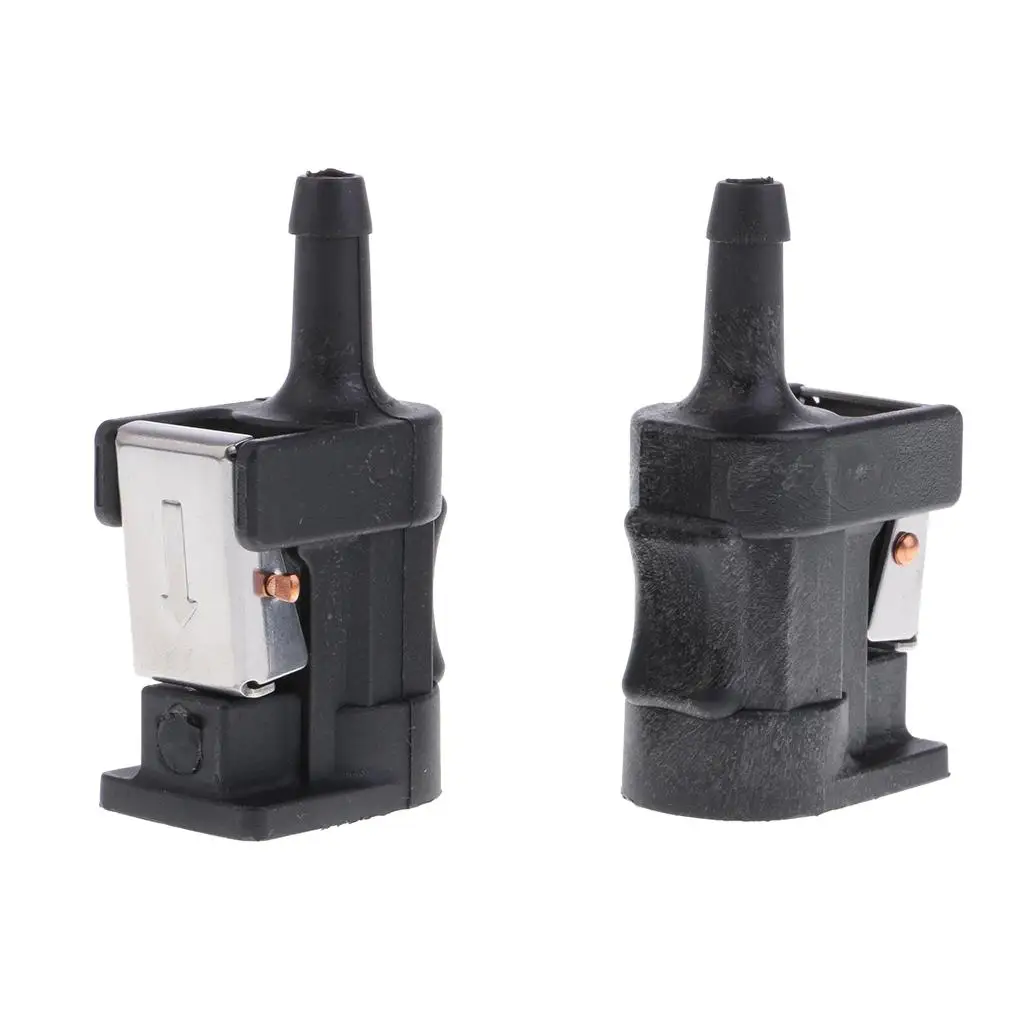 ข้อต่อท่อเชื้อเพลิงสำหรับเครื่องยนต์เรือ ขนาด 6 มม. แบบตัวเมีย 2 ชิ้น สำหรับมอเตอร์ติดท้ายเรือ - งานหนัก