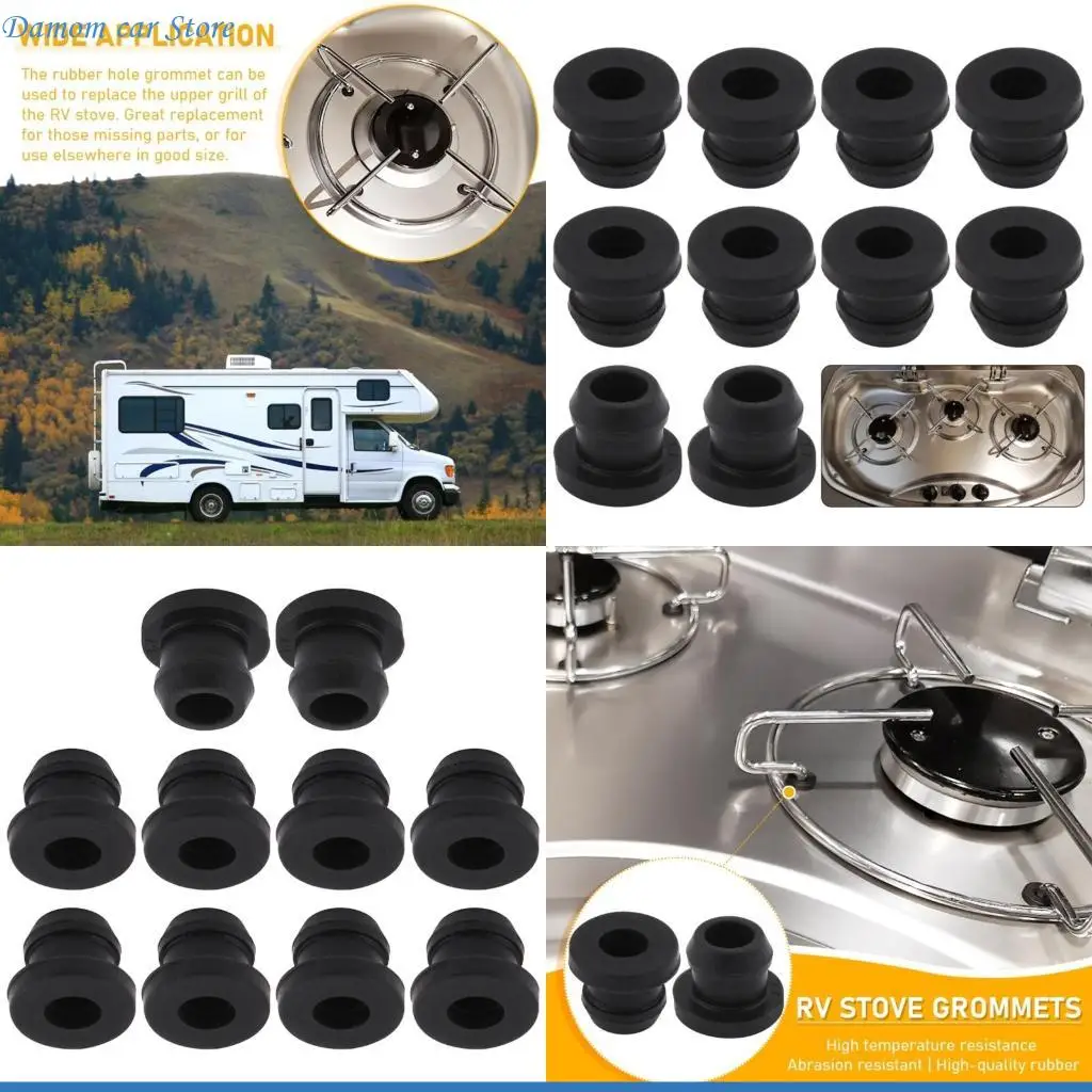 

A2UC 10PCS Rubber Grommets Пличья плита Grommets Печь запасные аксессуары