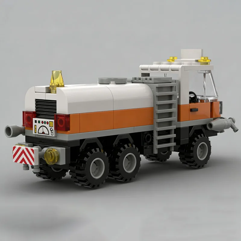 시티카 모델 MOC 빌딩 블록 시티 워터 트럭 모듈형 기술 어린이 휴일 선물 조립 장난감 세트