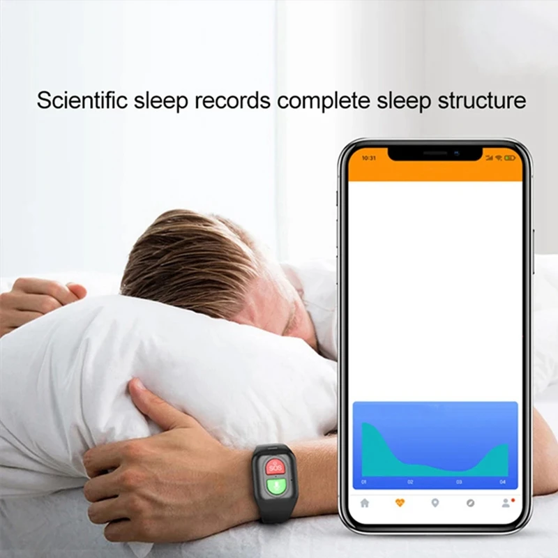 1 قطعة ساعة ذكية لكبار السن 4G SOS جهاز تعقب مضاد للتجميع إنذار الطوارئ تتبع نظام تحديد المواقع