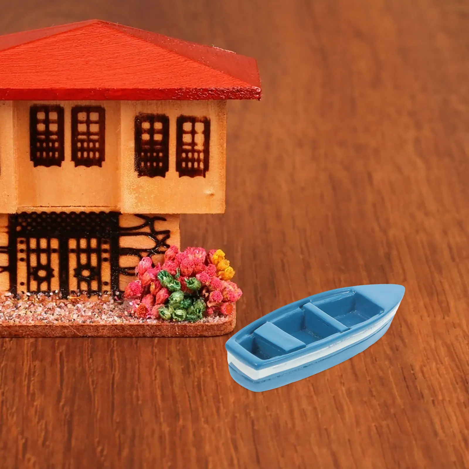 

10pcs Mini Yacht Model Realistic Resin Sandbox Accessory Decor Statue Nautical Coastal Display Toy Boat Microlandscape
