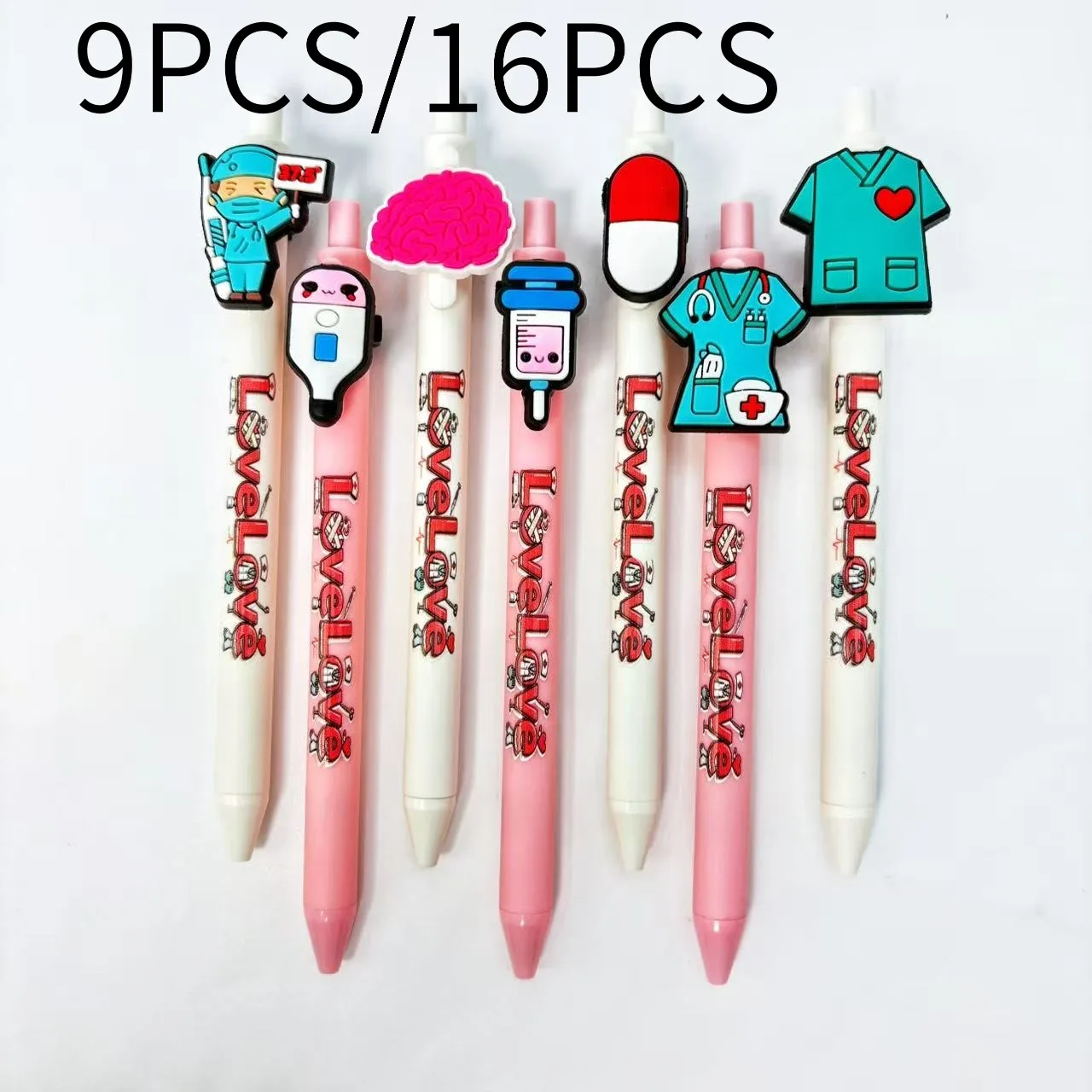 

9 шт./16 шт. креативные шариковые ручки с медицинскими тематиками, быстросохнущие ручки с черными чернилами, подарочные ручки для студентов