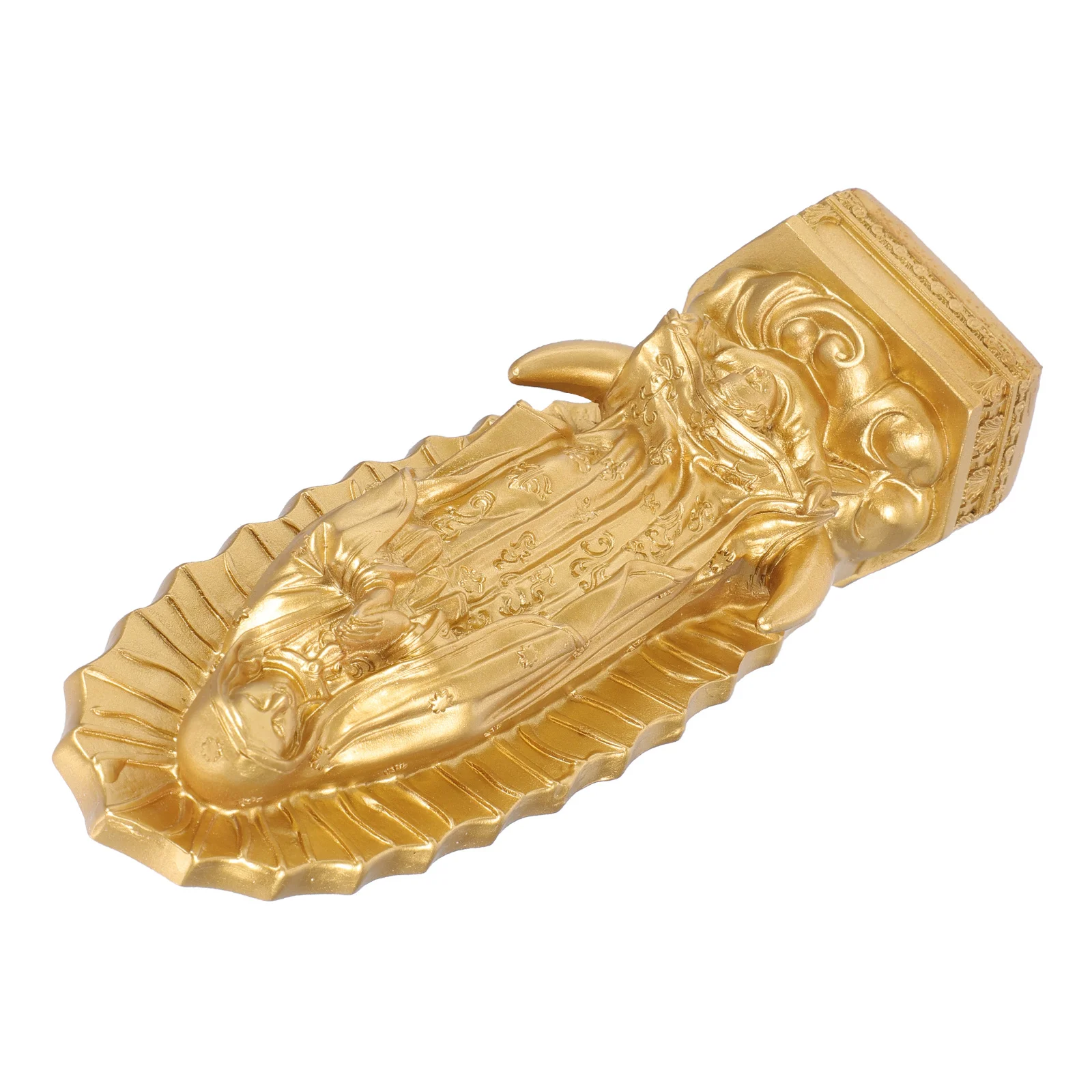 

Virgin Mary Statue Resin Religious Decor for Home Church Desktop Mantel Shelf Long-Lasting Mary Craft Ornament