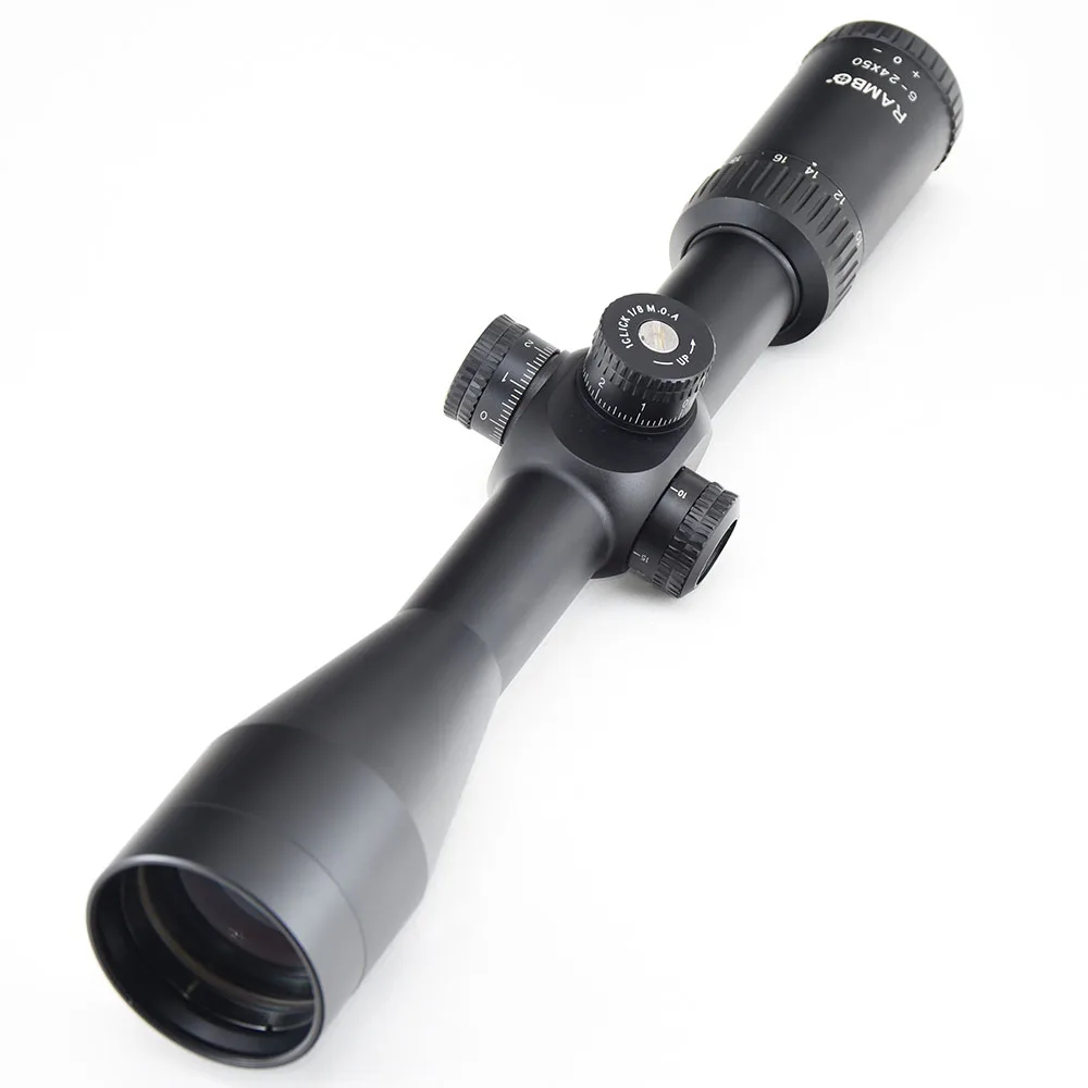 

Shooin Optics Tactical Turret MT 6-20X50 FFP First Focal Plane Scope 30mm Ring 1/8 MOA For Hunting Riflescope M6472