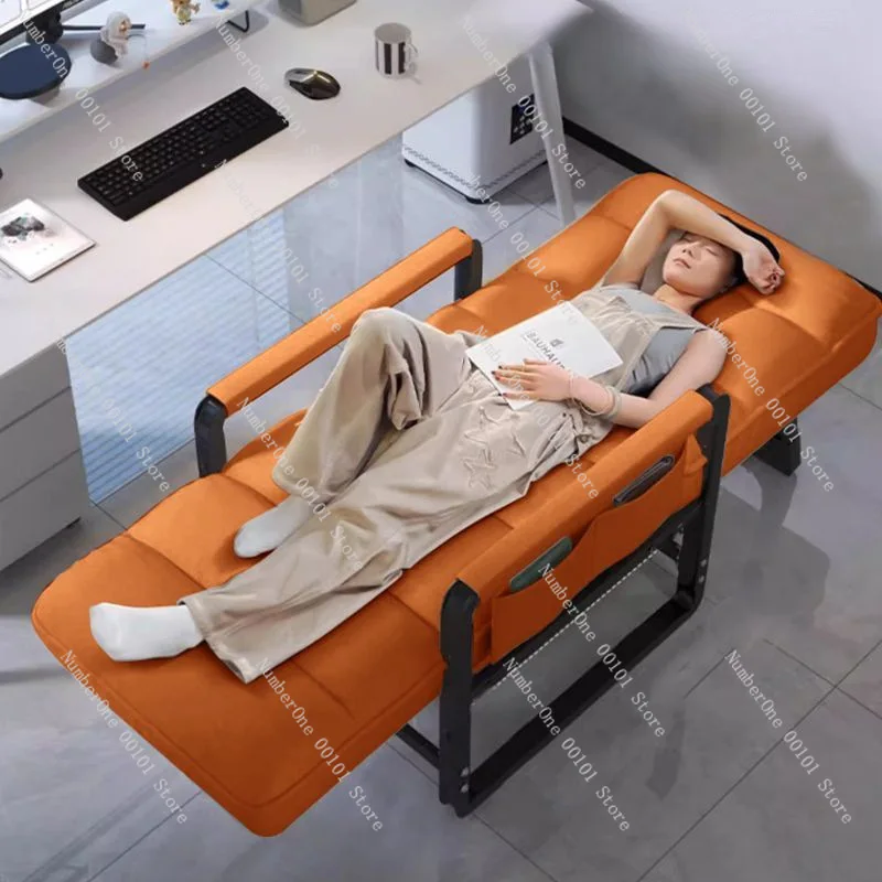 Folding recliner | Office lunch break Household back chair, computer chair can sit or lie down
