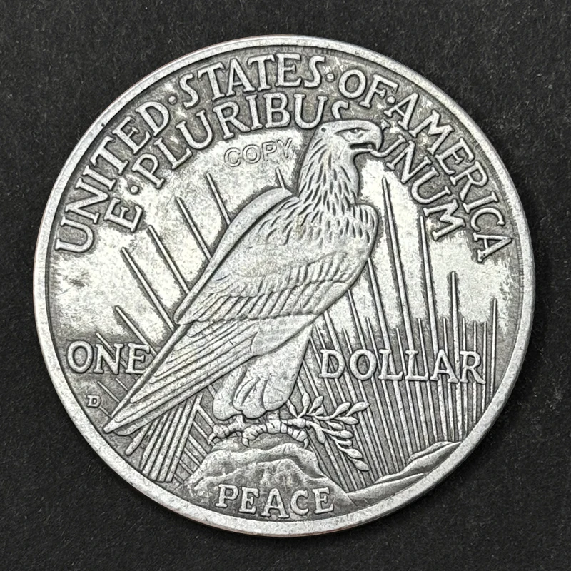 1922 Statue of Liberty Skull Antique Stray Coin, Peace Dove Replica Commemorative Medal, Halloween Christmas Gift, collection